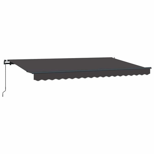 Retractable Awning Anthracite 400 x 200 cm Fabric