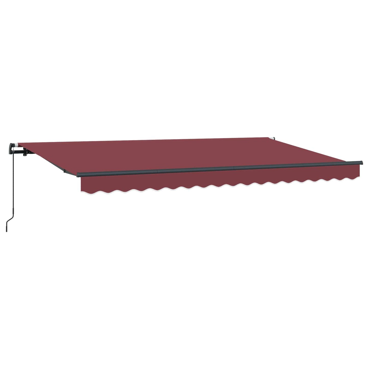 Retractable Awning Manual Burgundy 400 x 200 cm Fabric