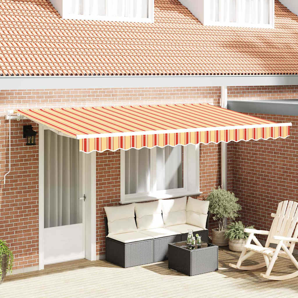 Retractable Awning Yellow 400 x 200 cm Fabric