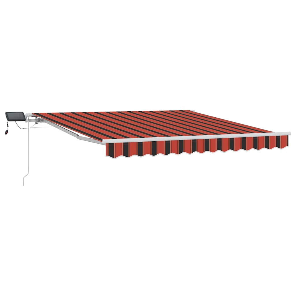 Retractable Awning Manual Orange and brown 300 x 250 cm