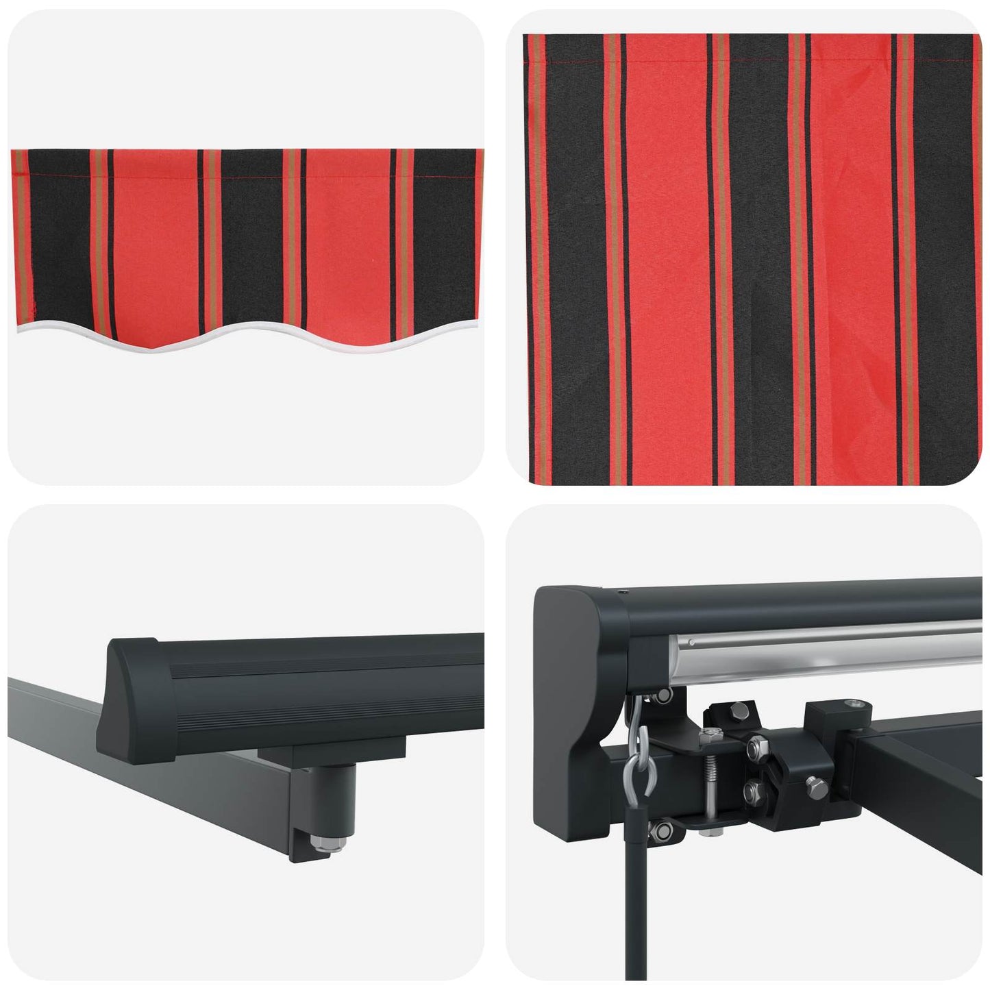 Awning Frame Orange and Black 300 x 250 cm