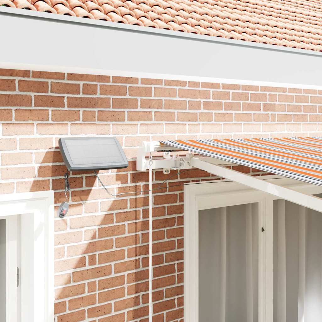 Retractable Awning Multicolour 300 x 250 cm Fabric and Steel