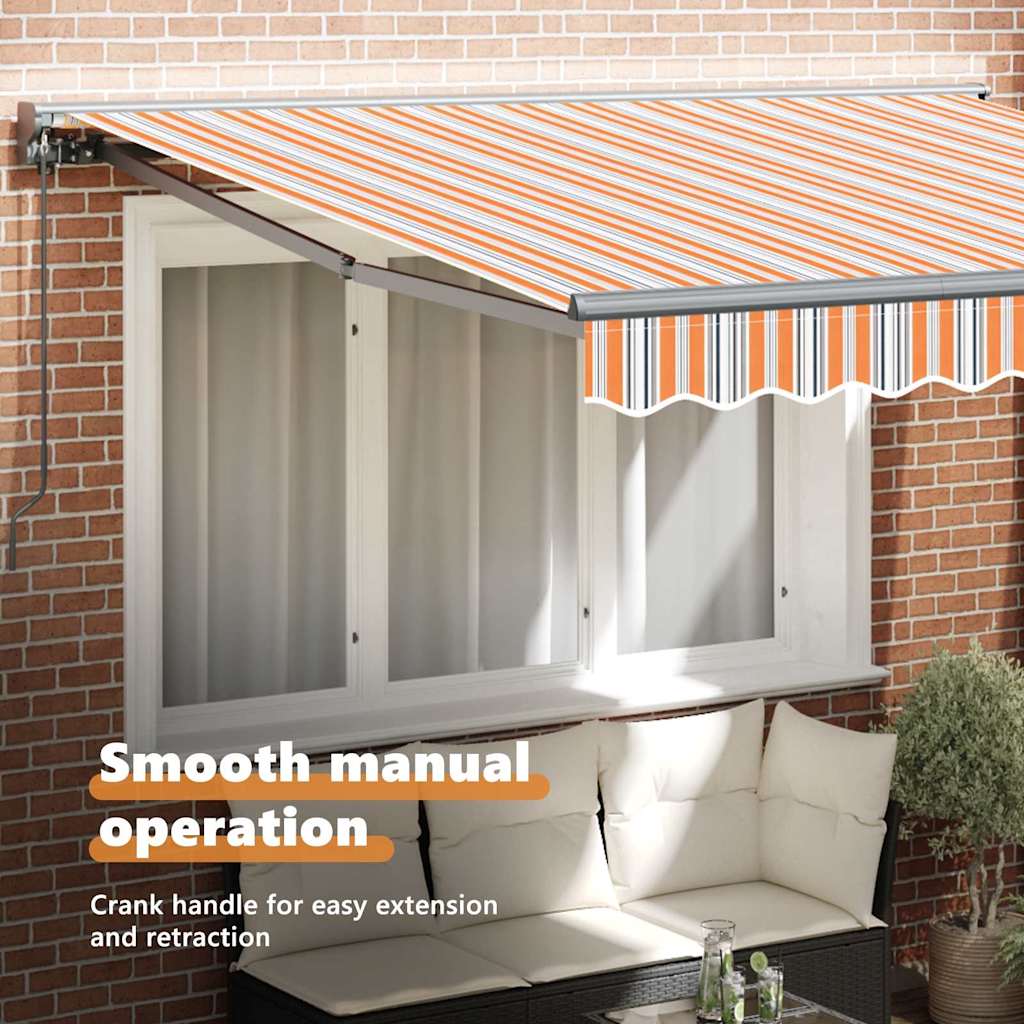 Awning Frame Blue and Orange 300 x 250 cm