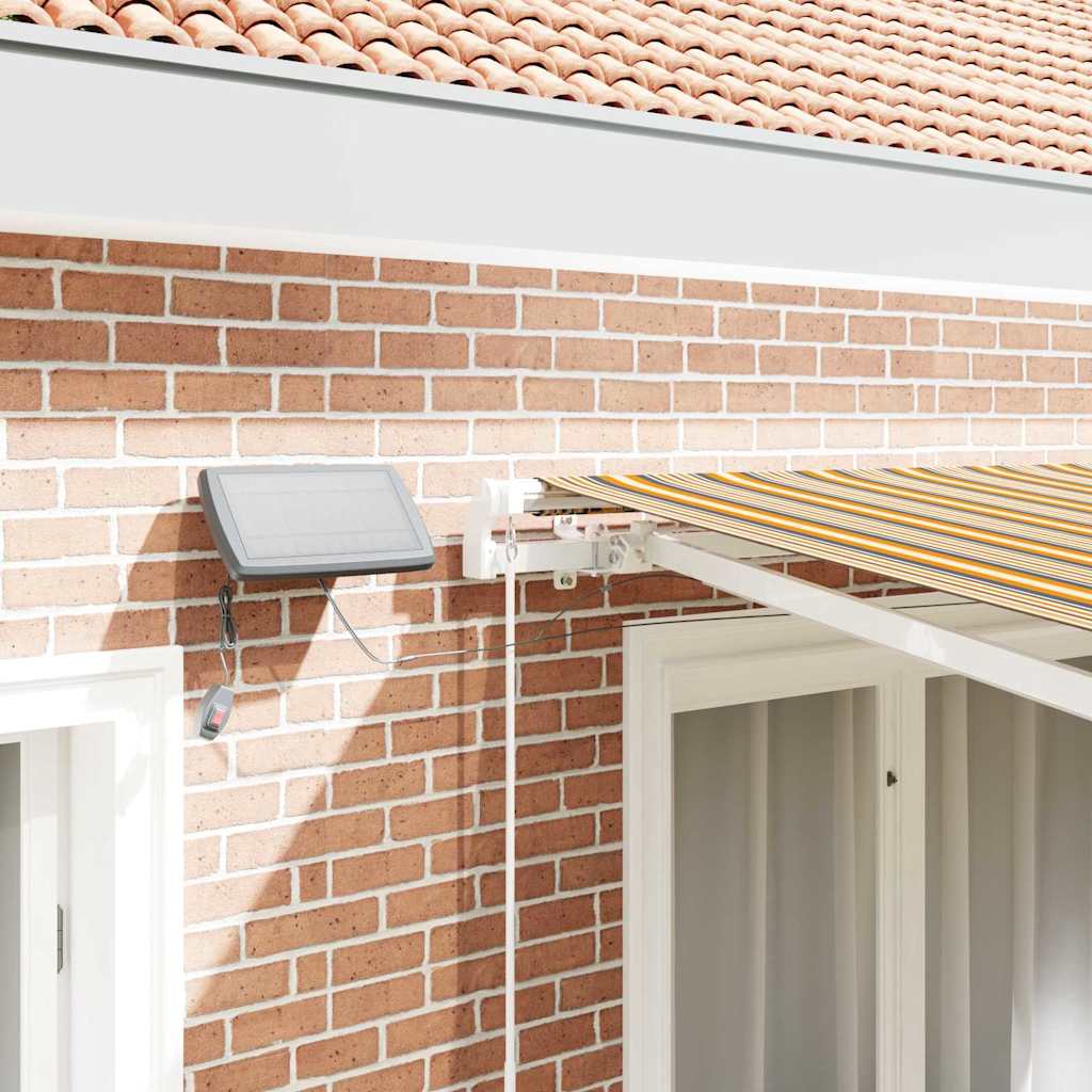 Retractable Awning Multicolour 300 x 250 cm Fabric and Steel