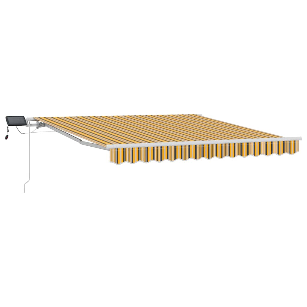 Retractable Awning Multicolour 300 x 250 cm Fabric and Steel