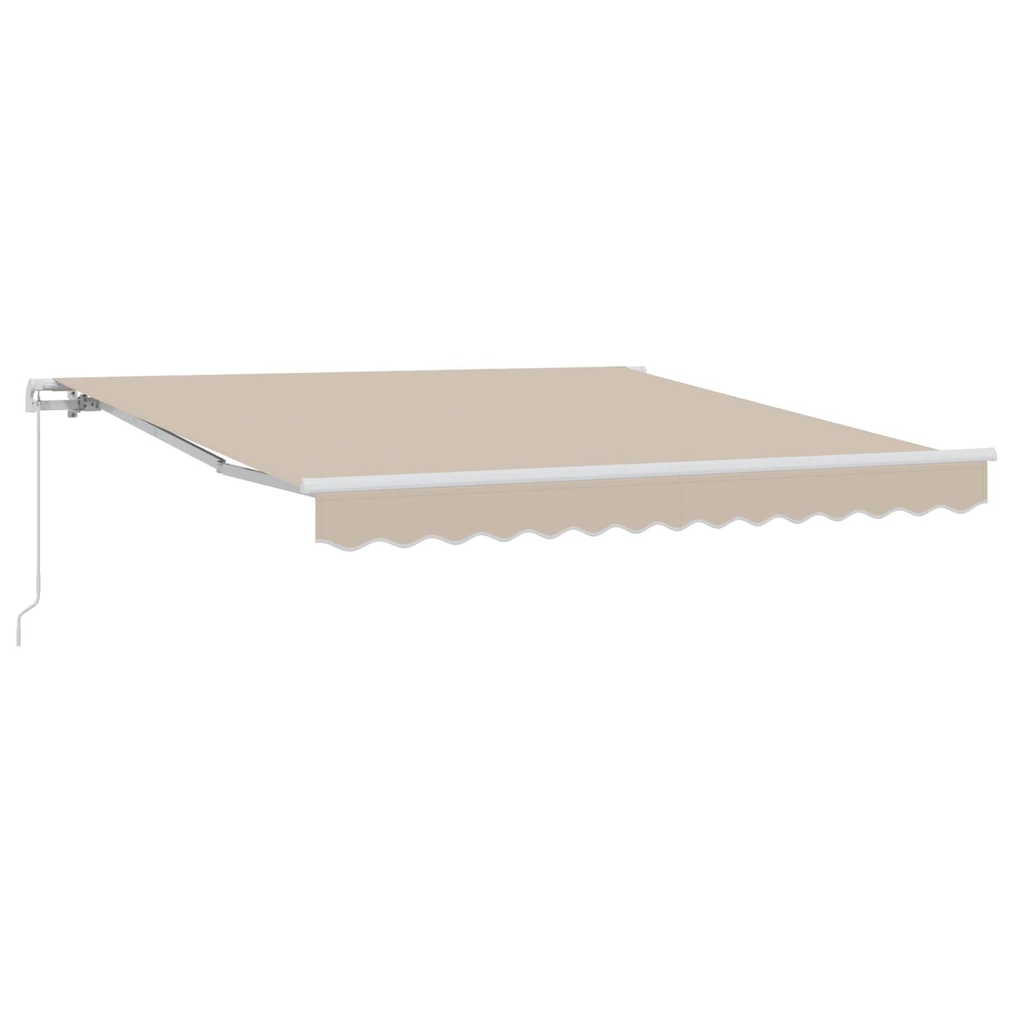 Awning Retractable Manual Beige 300 x 250 x 165 cm Polyester