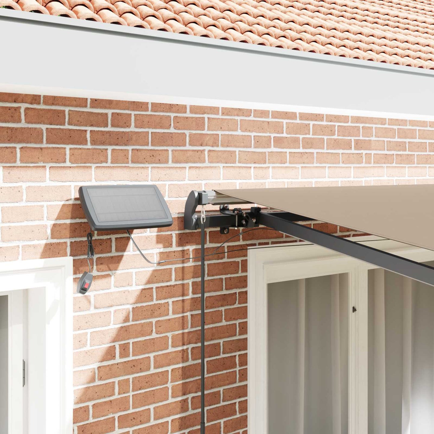Retractable Awning Beige 300 x 250 cm Fabric