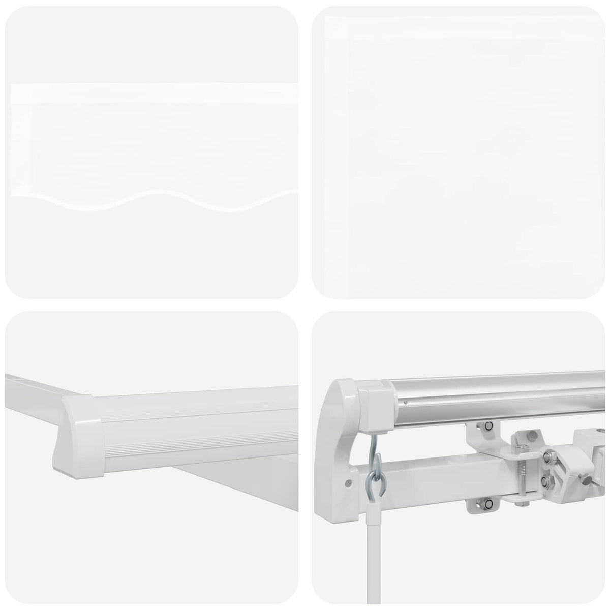 Retractable Awning White 300 x 250 x 165 cm