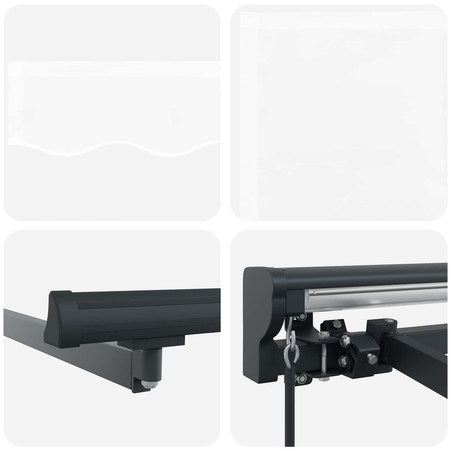 Awning Frame White 300 x 250 cm Polyester with PU coating
