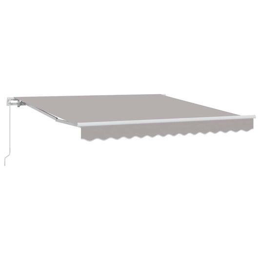 Retractable Awning Light Grey 300 x 250 x 165 cm