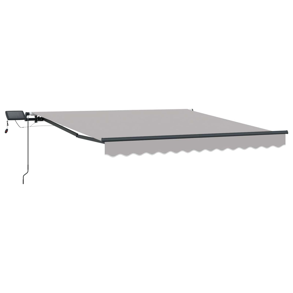 Retractable Awning Light Grey 300 x 250 cm Fabric and Aluminium