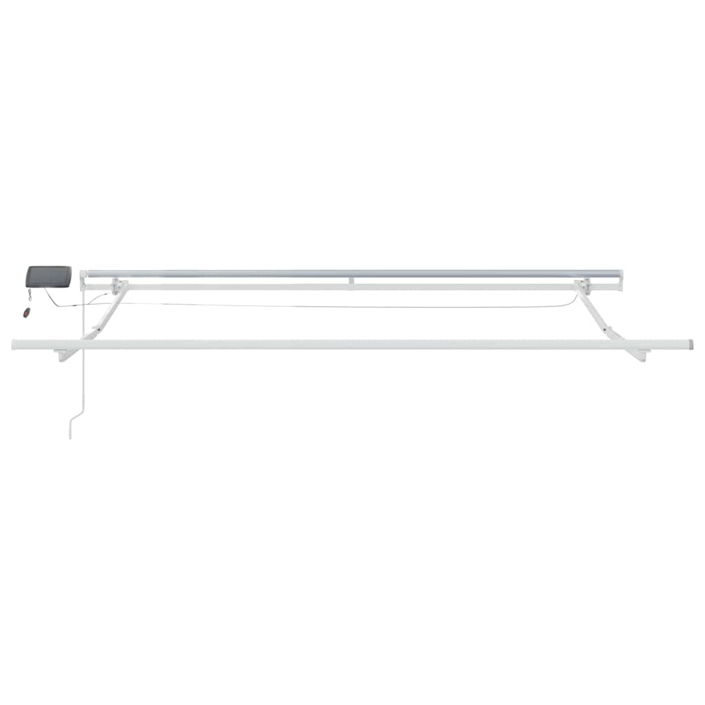 Retractable Awning Manual Red 300 x 250 cm Fabric and Steel