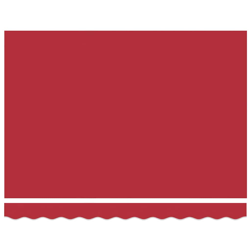 Retractable Awning Manual Red 300 x 250 cm Fabric and Steel