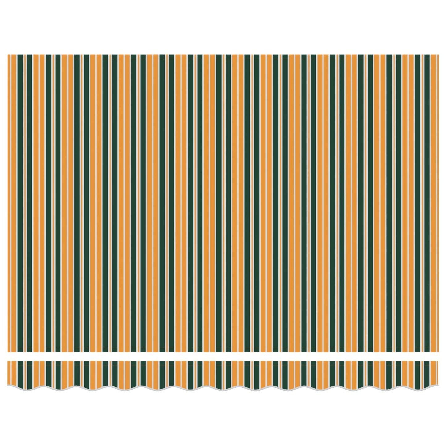 Awning Manual Green and Yellow 300 x 250 x 165 cm Polyester