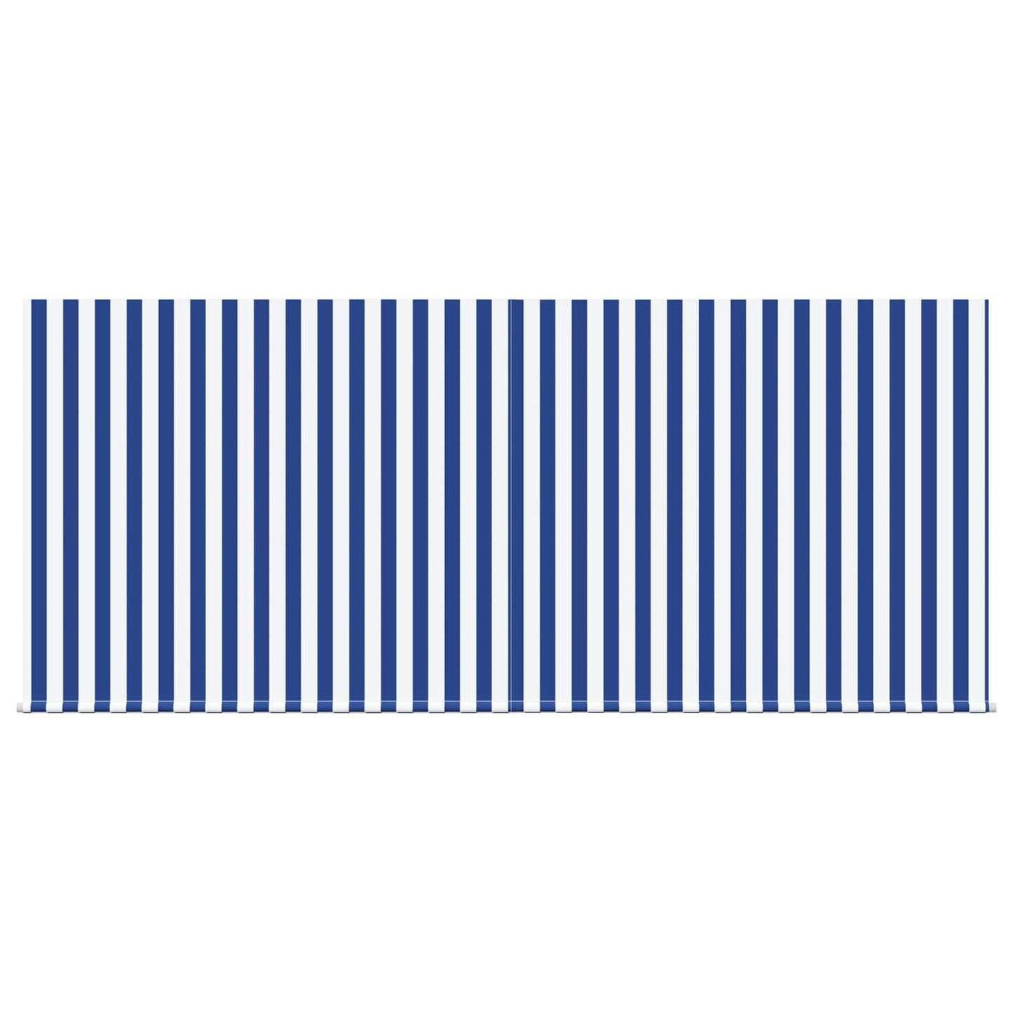 Retractable Awning Manual Blue and White 350 x 250 cm