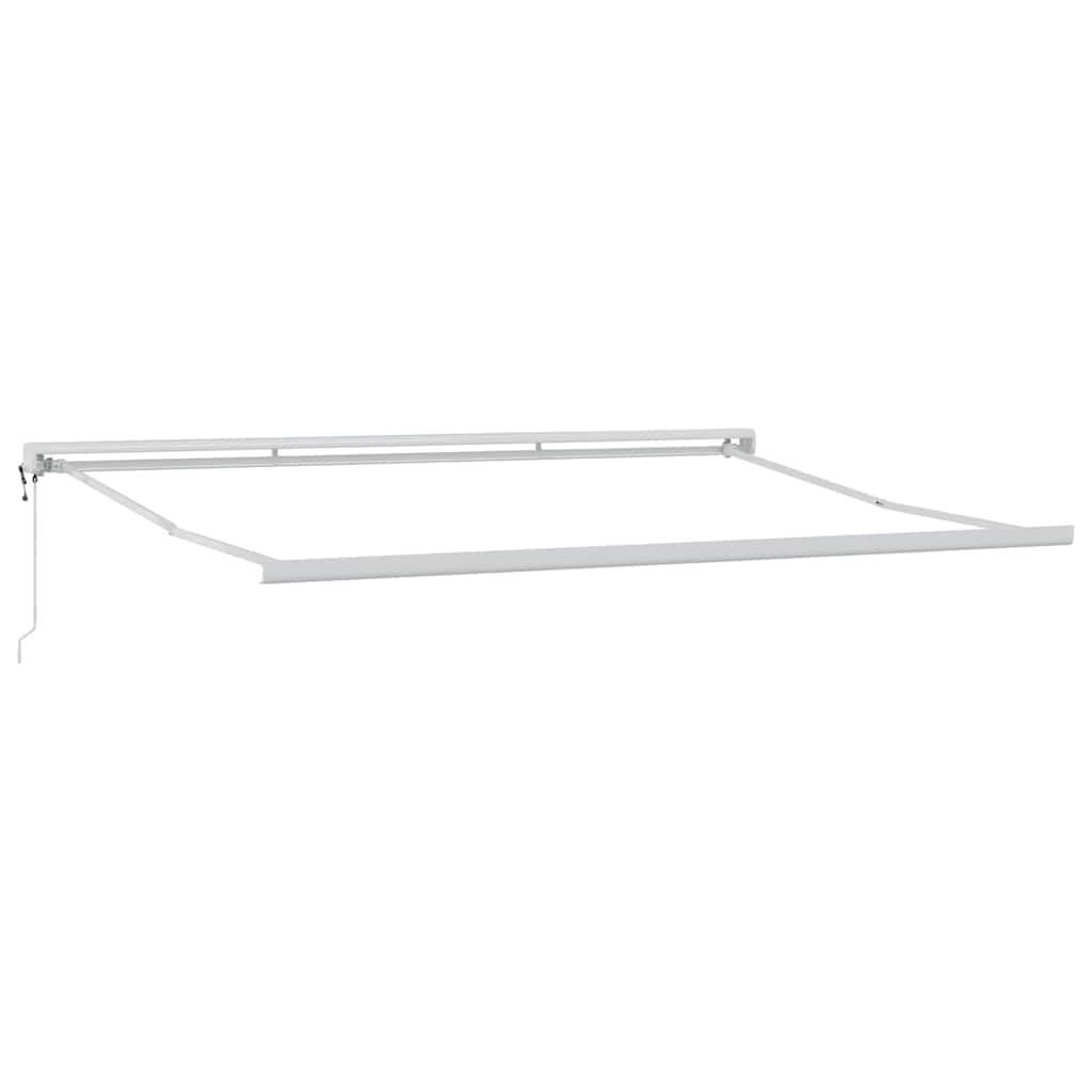 Retractable Awning Manual Orange and brown 350 x 250 cm
