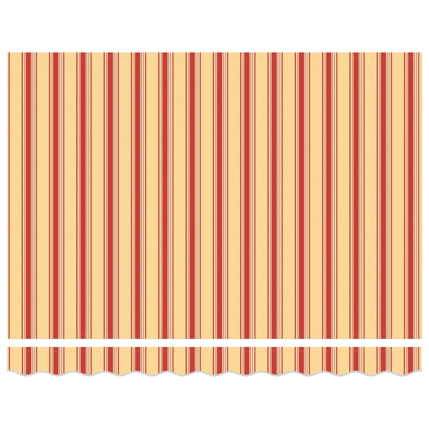 Retractable Awning Manual Yellow and Orange 350 x 250 cm