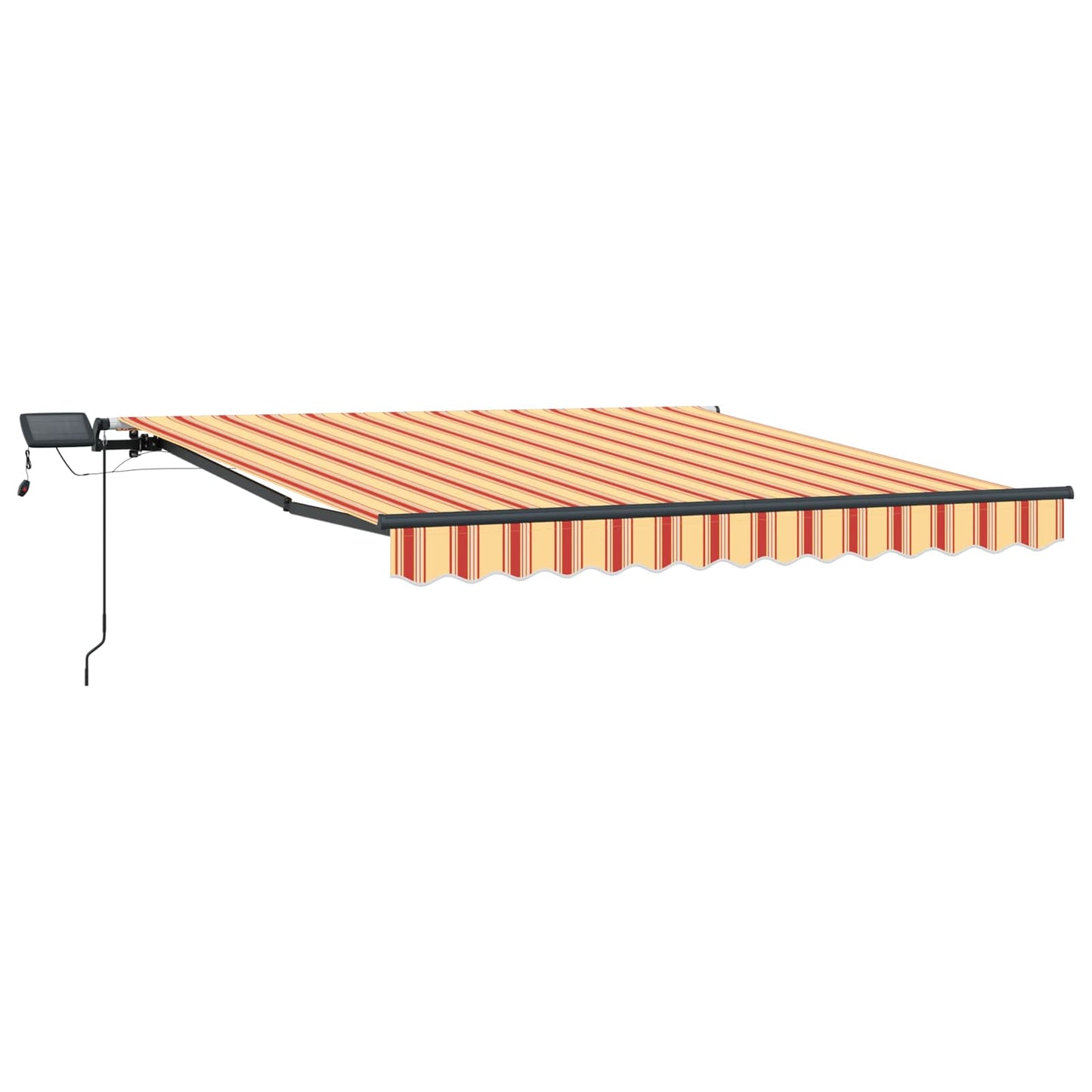Retractable Awning Yellow and orange 350 x 250 cm Fabric