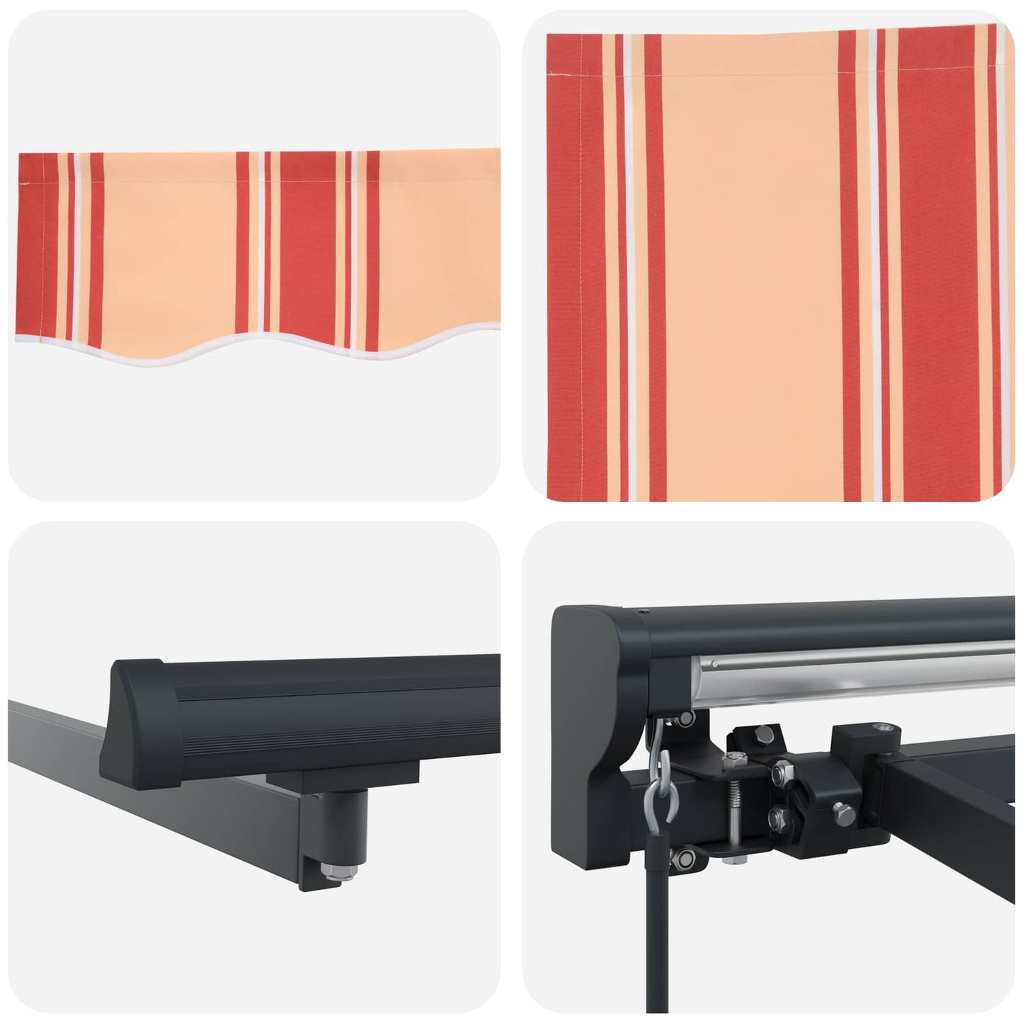 Awning Frame Multicolour 350 x 250 cm Polyester with PU coating