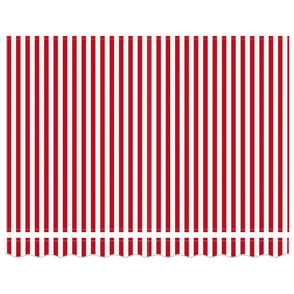 Retractable Awning Red 350 x 250 cm Polyester and Aluminium