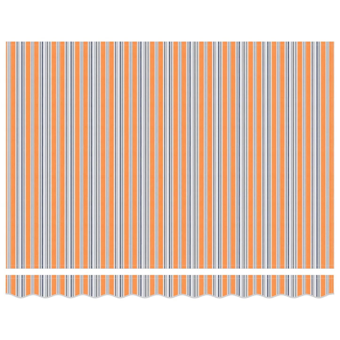 Retractable Awning Multicolour 350 x 250 cm Fabric