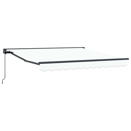 Awning Frame White 350 x 250 cm Polyester with PU coating