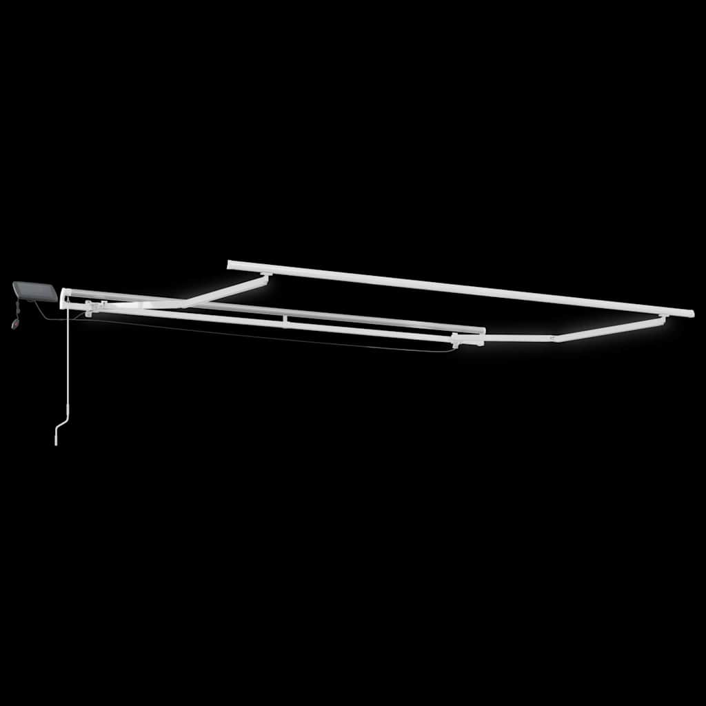 Retractable Awning Manual Red 350 x 250 cm Fabric and Steel