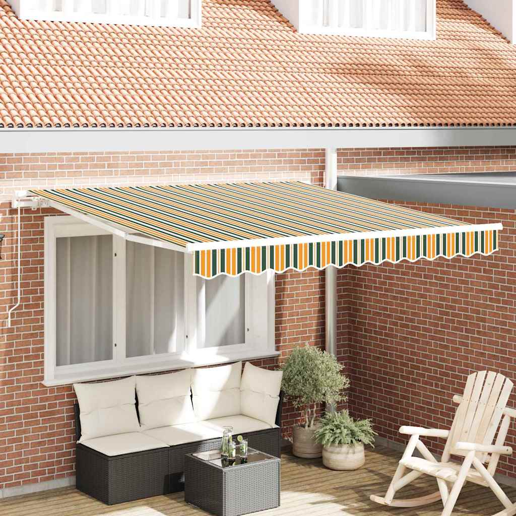 Retractable Awning Multicolour 350 x 250 cm