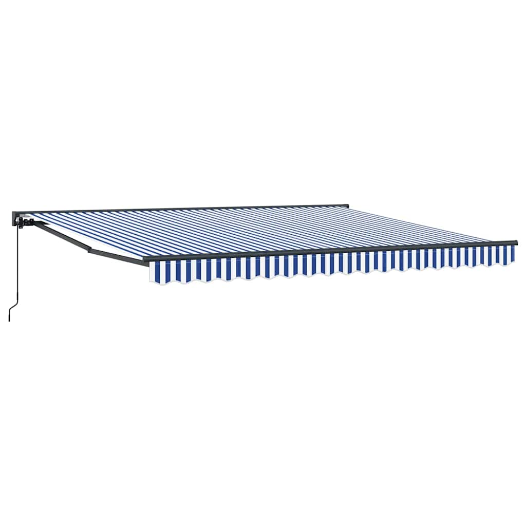 Awning Frame Blue and White 400 x 300 cm