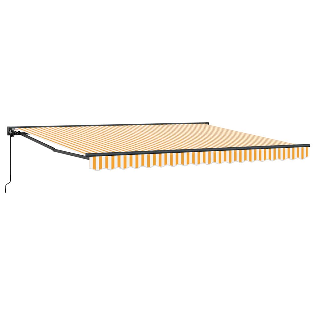 Awning Frame Yellow and White 400 x 300 cm