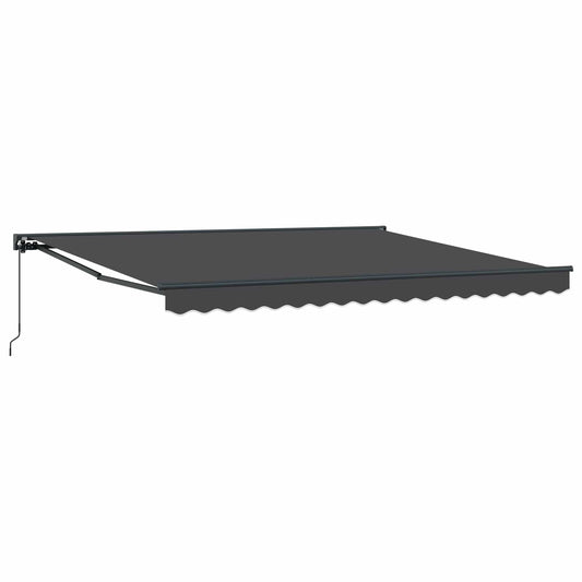 Awning Frame Anthracite 400 x 300 cm Polyester with PU coating