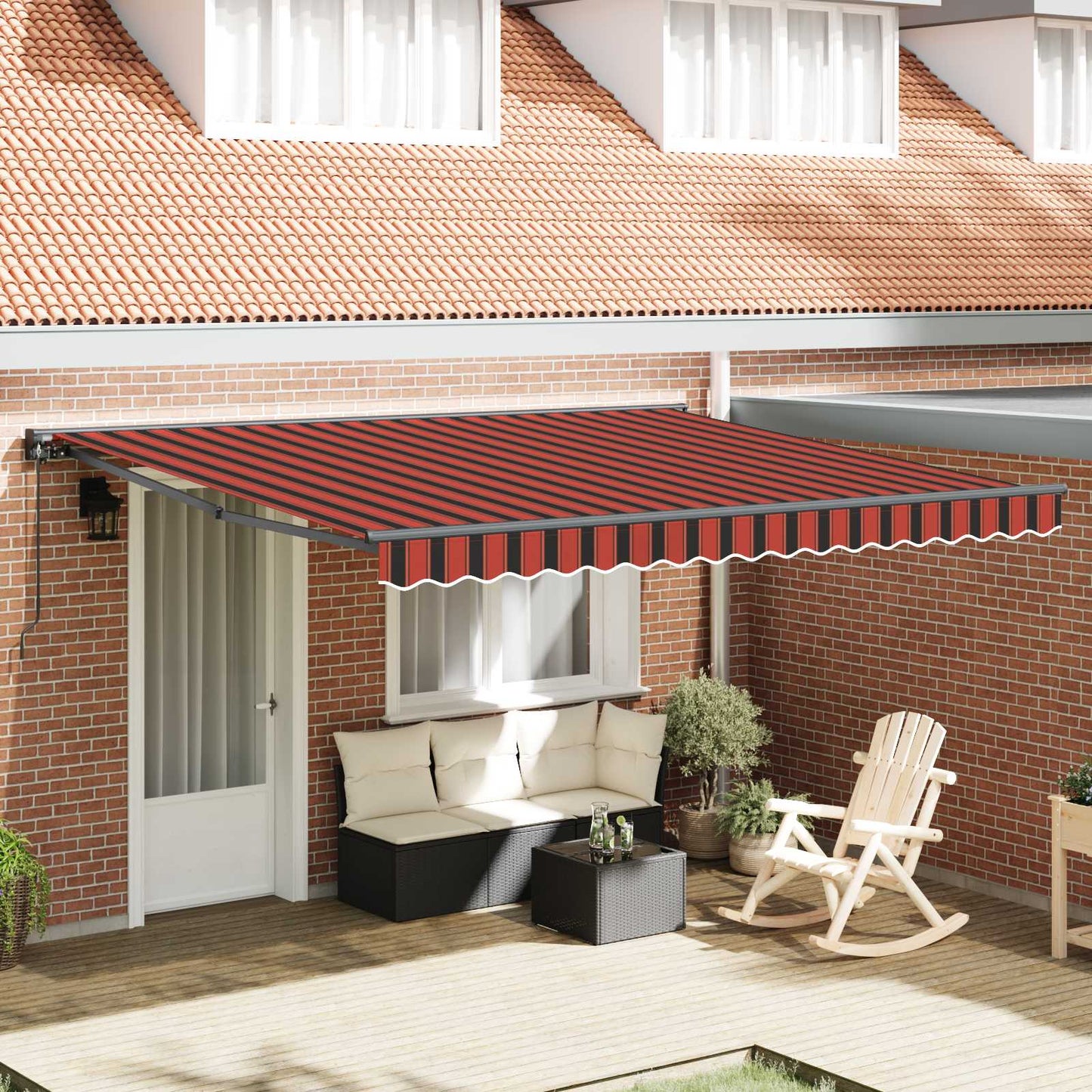 Awning Frame Orange and Black 400 x 300 cm
