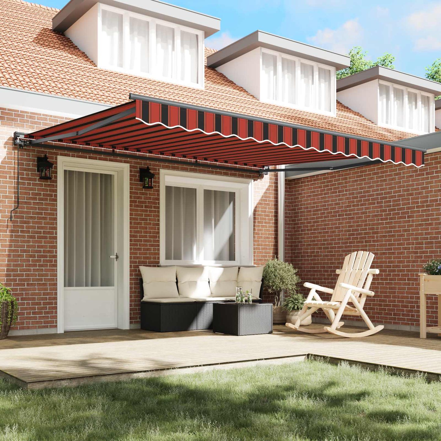 Awning Frame Orange and Black 400 x 300 cm