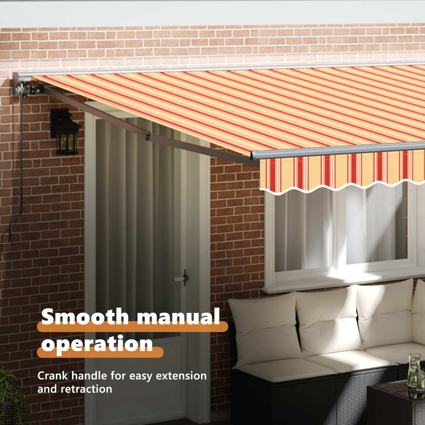 Awning Frame Multicolour 400 x 300 cm Polyester with PU coating
