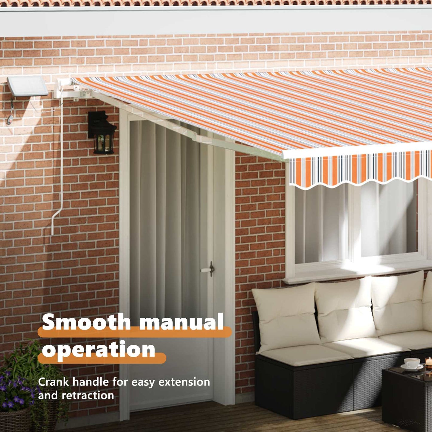 Retractable Awning Multicolour 400 x 300 cm