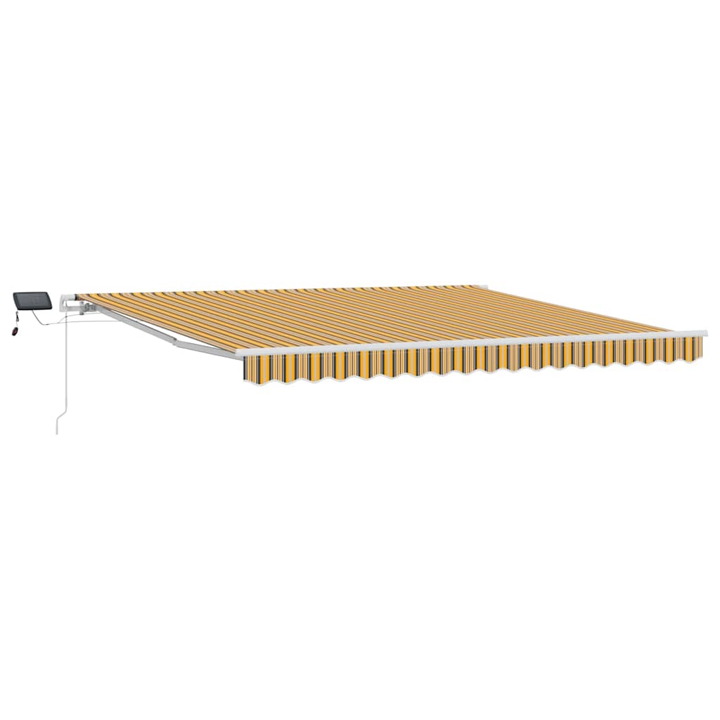 Retractable Awning Multicolour 400 x 300 cm Fabric and Steel