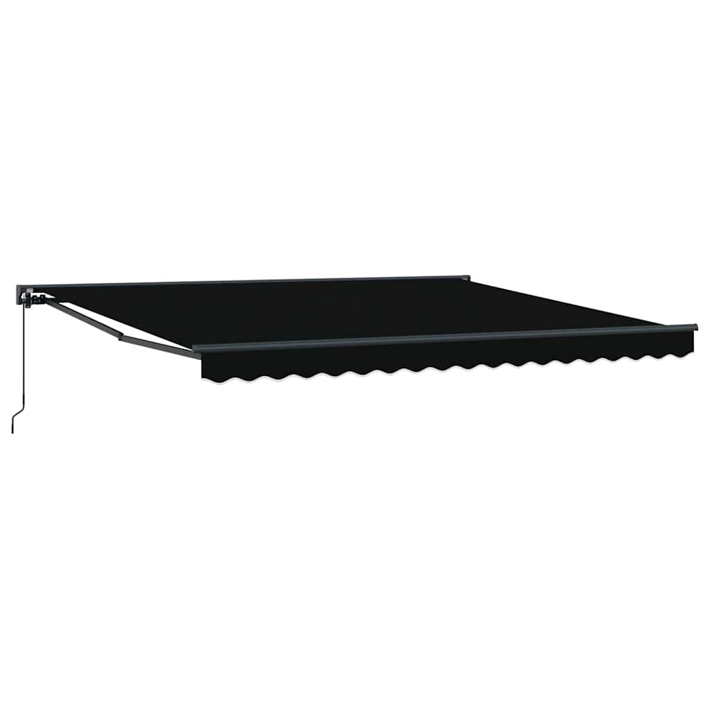 Awning Frame Black 400 x 300 cm Polyester with PU coating