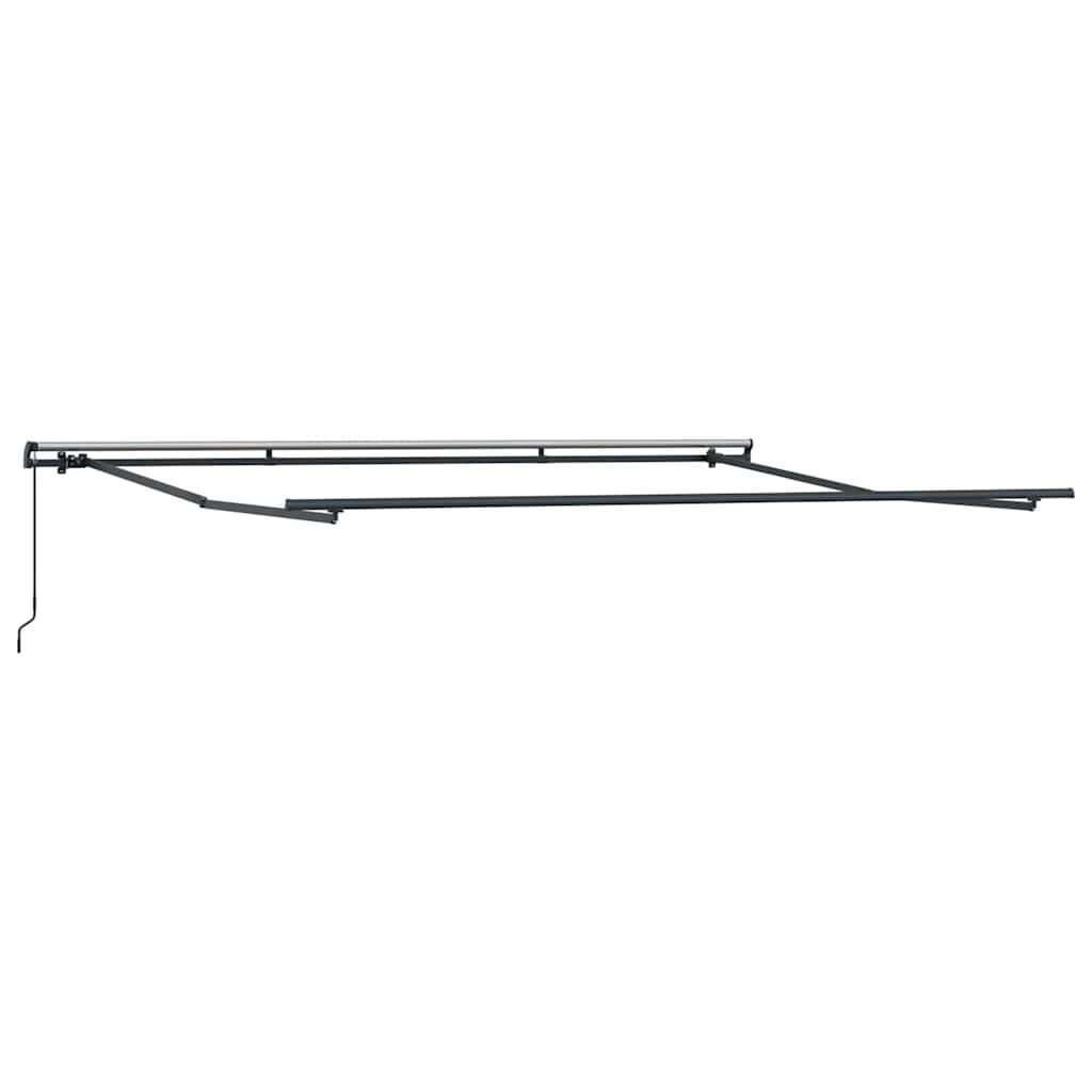 Retractable Awning White 400 x 300 cm Polyester and Steel