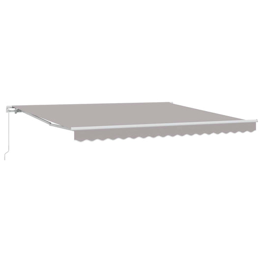 Retractable Awning Light Grey 400 x 300 cm