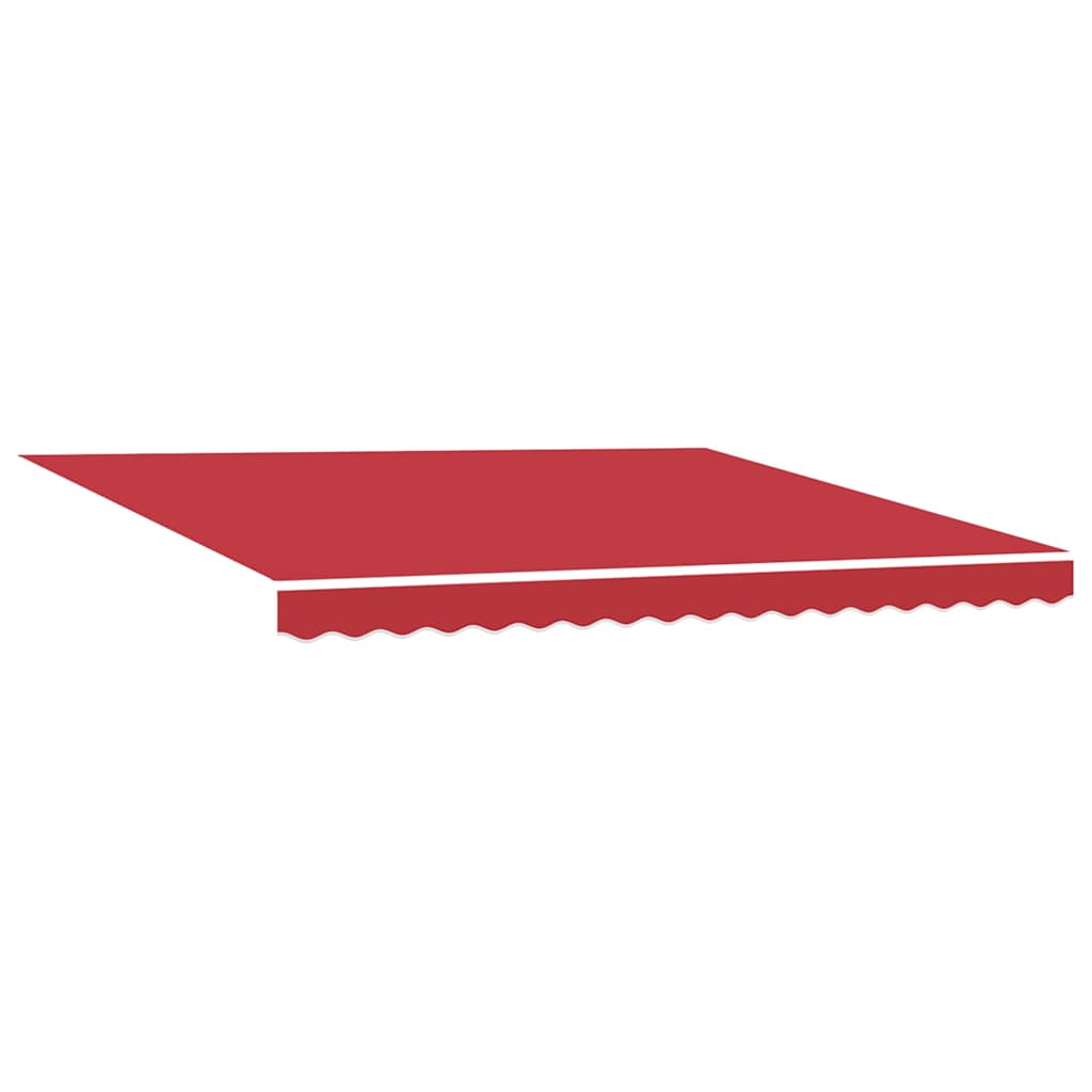 Retractable Awning Red 400 x 300 cm Polyester and Aluminium