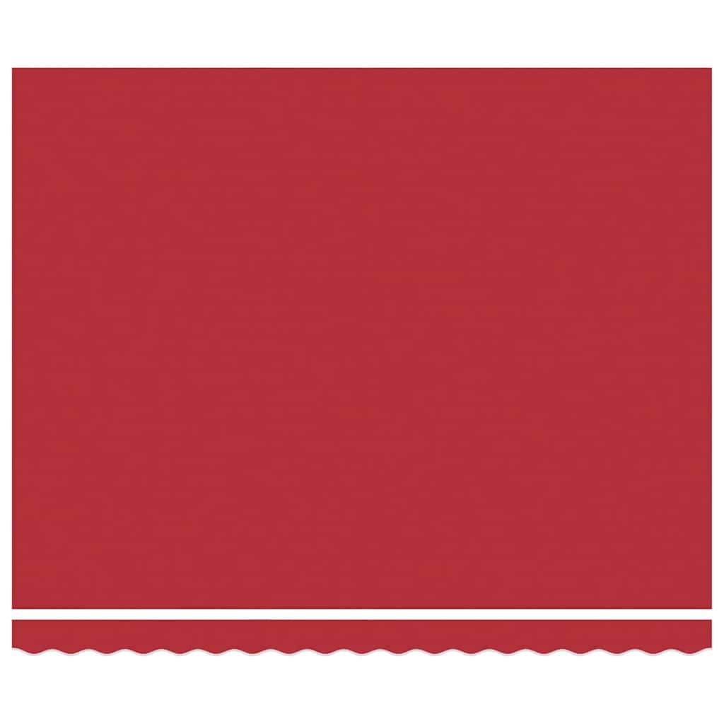 Retractable Awning Red 400 x 300 cm Fabric and Steel