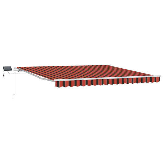 Retractable Awning Orange and brown 400 x 300 cm