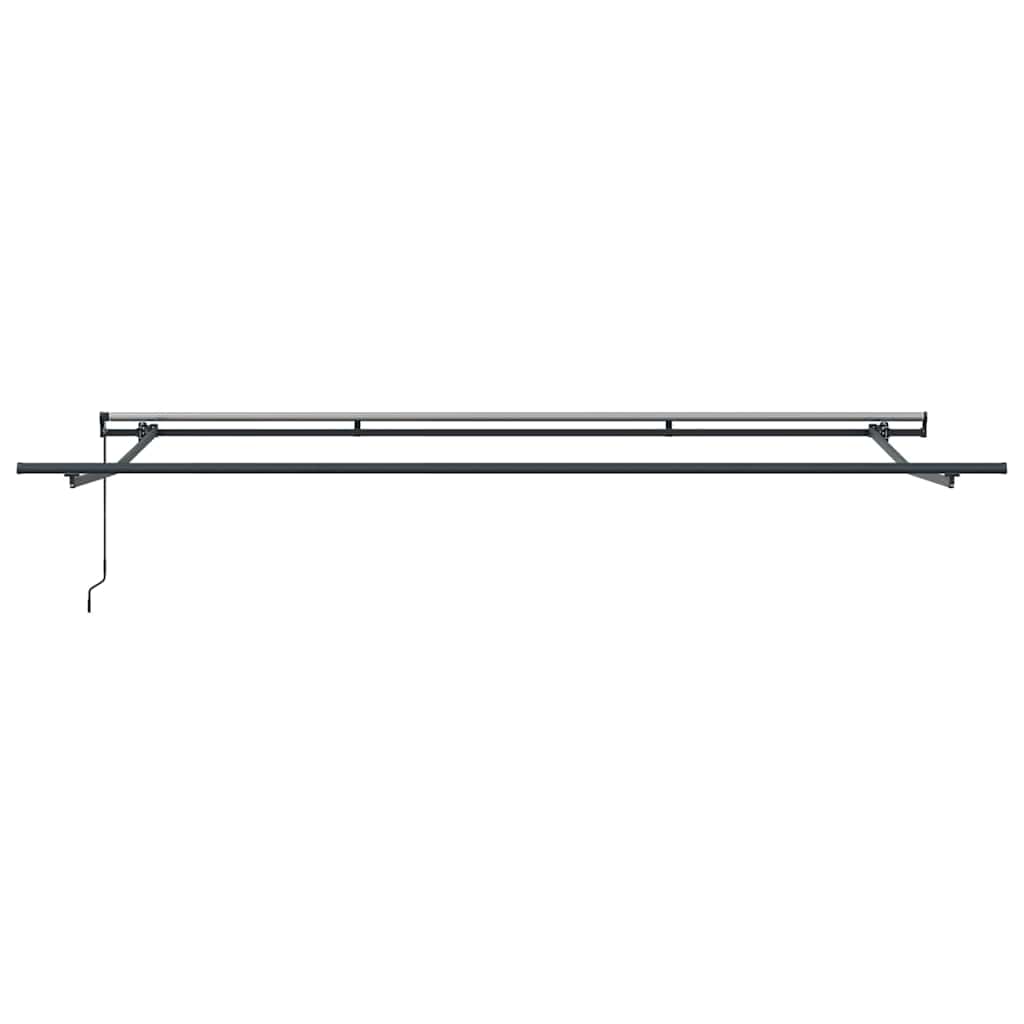 Retractable Awning Manual Orange and brown 400 x 350 cm