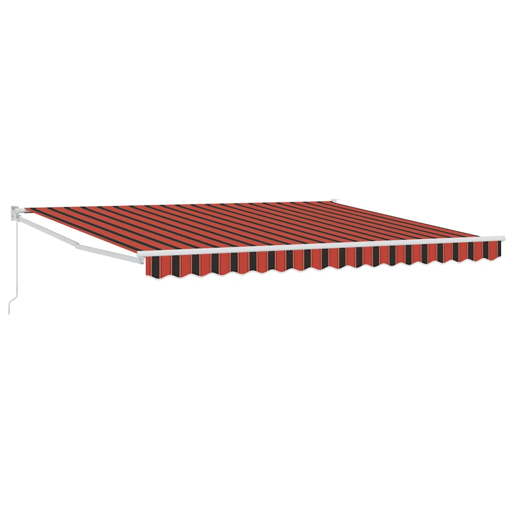 Retractable Awning Yellow and Orange 400 x 350 cm
