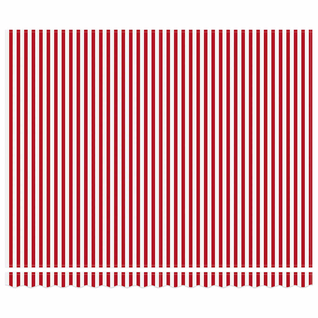 Retractable Awning Red and White 400 x 350 cm
