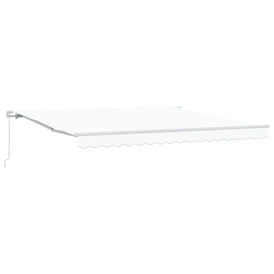 Retractable Awning White 400 x 350 x 165 cm