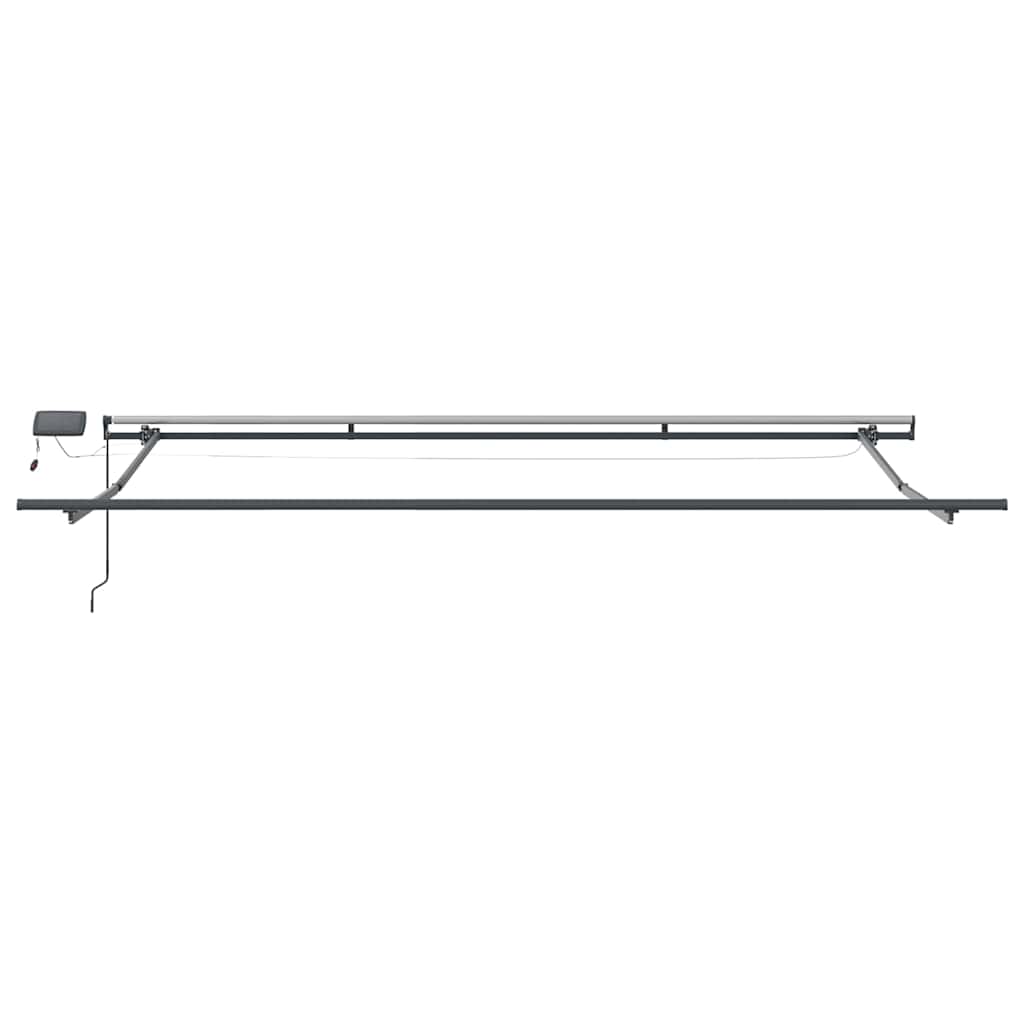 Retractable Awning Manual White 400 x 350 cm Fabric