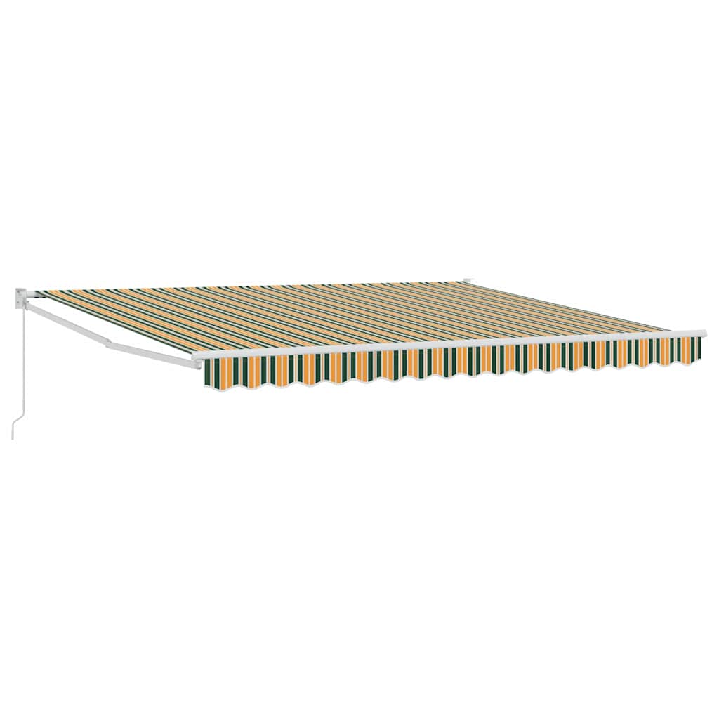 Awning Green and White 400 x 350 x 165 cm Polyester and Metal