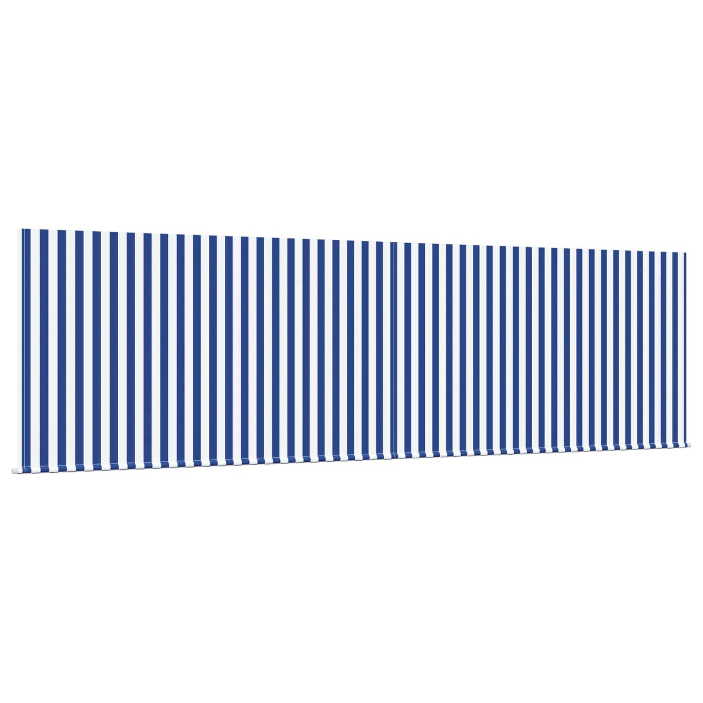 Retractable Awning Manual Blue and White 400 x 300 cm