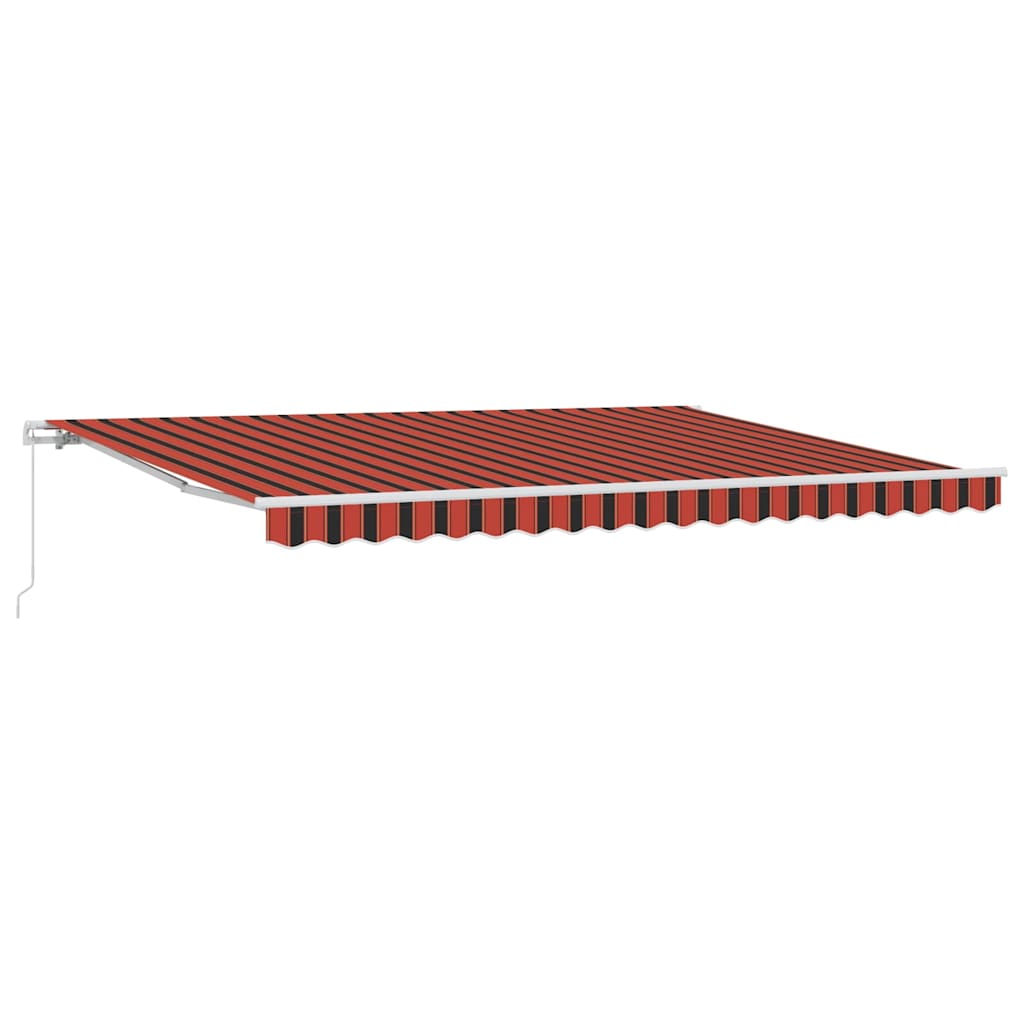 Awning Orange and Brown 450 x 300 x 165 cm Polyester and Metal